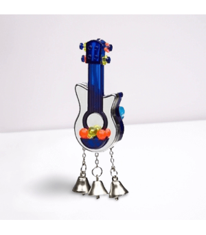 jouet interactif guitare pour oiseaux.