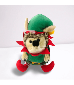 Ours en peluche lutin de Noël