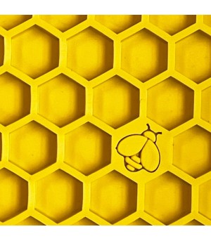 Honeycomb tapis de léchage pour chien.