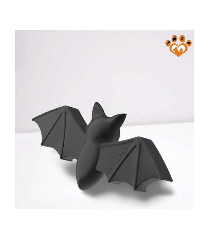 Fehn Peluche Chauve-souris - Jouet de Développement Moteur à Suspendre - Jouet d'éveil pour poussette, lit et siège bébé - Jouet anneau de dentition pour bébés et enfants à partir de 0