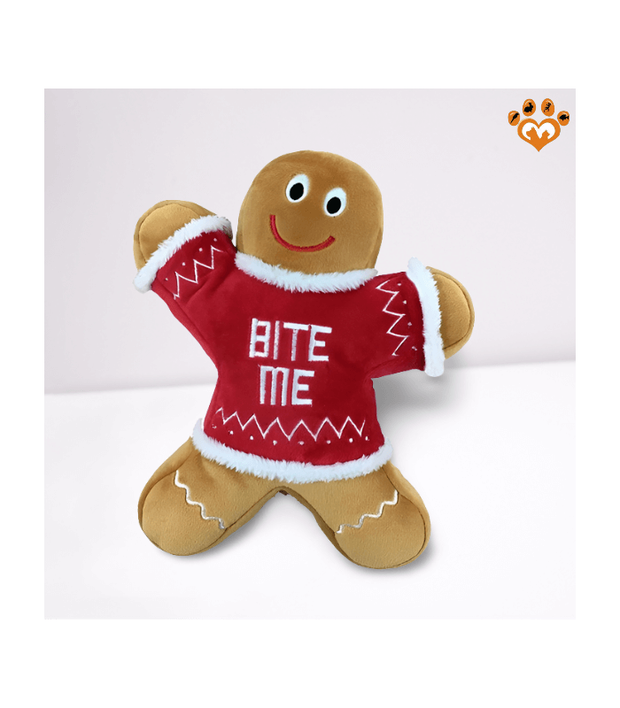 Peluche gingerman Eddie pour chien.