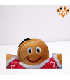 Peluche gingerman Eddie pour chien et chiot.