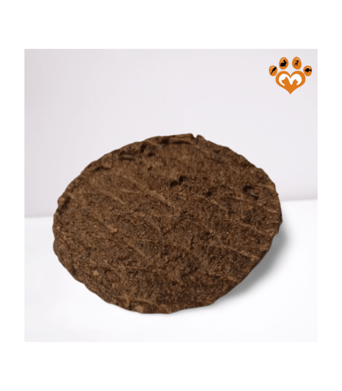 Friandise burger de bœuf pour chien.