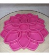 Mandala rose gamelle pour chien.