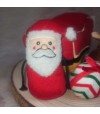 Mini père noel, peluche burrow zippypaws traineau.