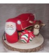 Burrow holiday santa sleigh traineau du pere noel pour chien.