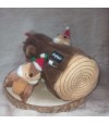 Peluche de fouille écureuil de Noel pour chien zippypaws.