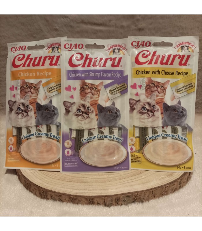 Paws detente Lille Stick de soupe au poulet Churu pour chat
