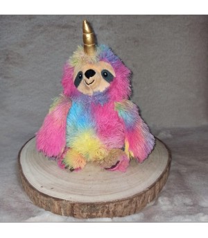 Peluche pour chien paresseux licorne.