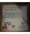 Liste des mastications du kit pour moyen chien.