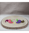 Lot deux peluches souris avec plumes pour chat Ferribiela.