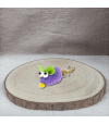 Souris rigolote violette pour chat.