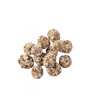 Boulette popcorn dinde et thon pour chien.