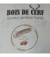 Mastication pour chien, bois de cerf tranché au jambon fumé.