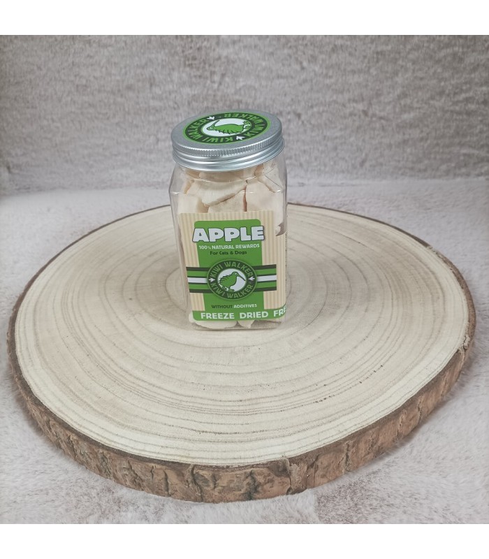 Pomme séché pour chiot, chien et chat.
