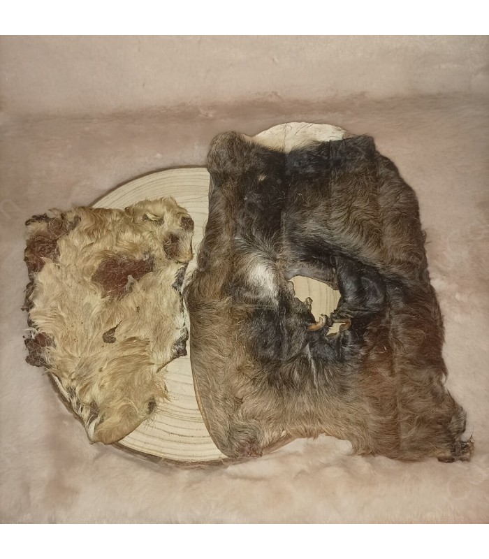 Plaque de boeuf avec poils, 2 tailles.