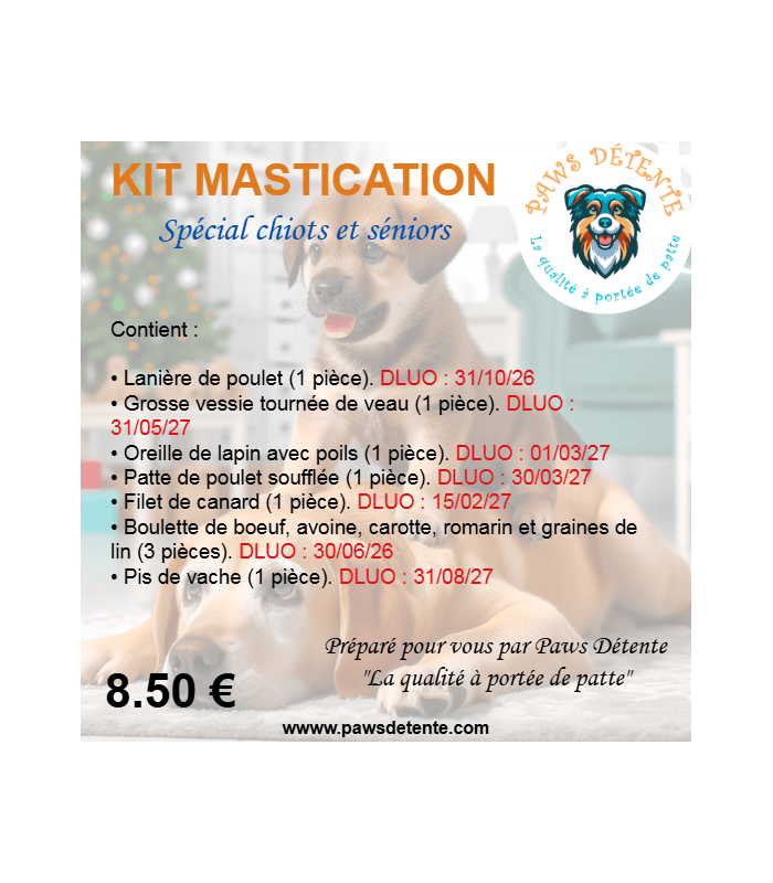 Composition kit chiot et sénior.