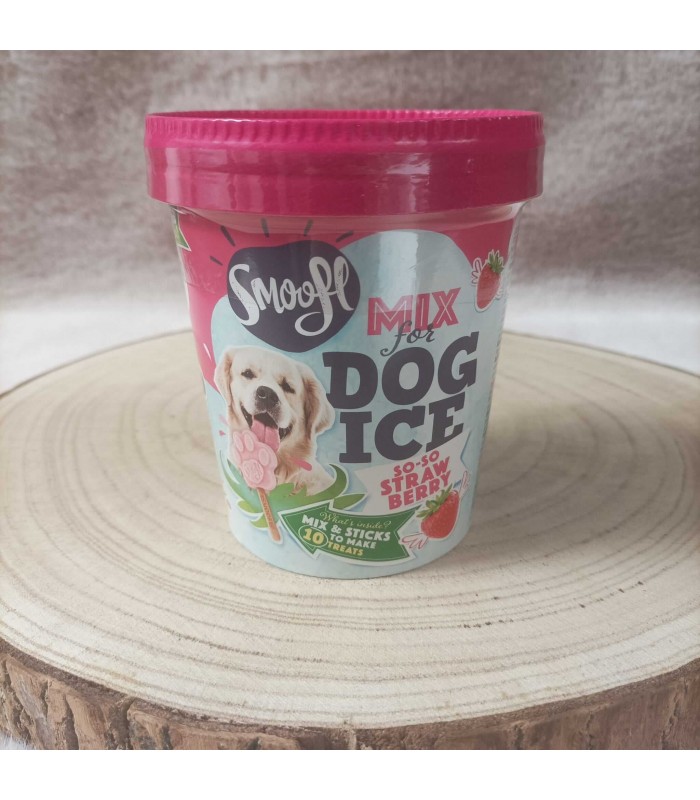 Smoofl à la fraise pour chien.
