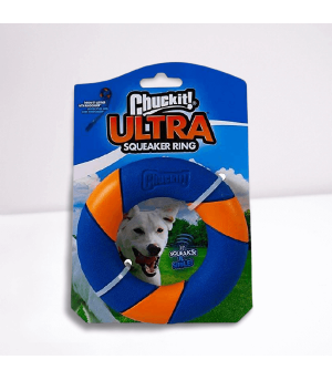 Ultra squeaker ring pour chien.